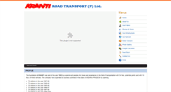 Desktop Screenshot of krantiroadtransport.com